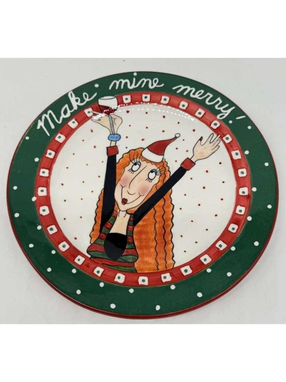 Mary Lester “Meeva” The Christmas Diva 2003 Dessert Plates